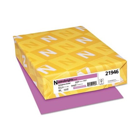Neenah Paper ASTROBRITE, COLOR PAPER, 24 LB, 8.5 X 11, OUTRAGEOUS ORCHID, 500/REAM 21946